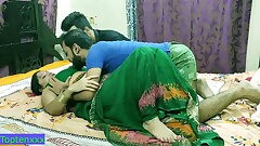 Indian hot Milf aunty fucking with two brother !! Nokrani se love with dirty audio