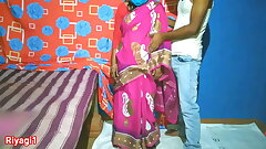 Beautiful Desi bhabhi his devar with first time Hindi sex